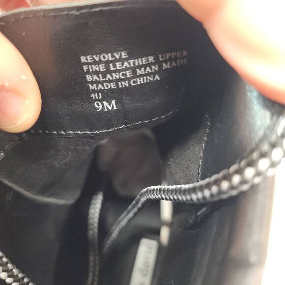 Charles David Size 9 Revolve Oxford Black Suede Lace Up Boots, Women's A - Picture 6 of 10